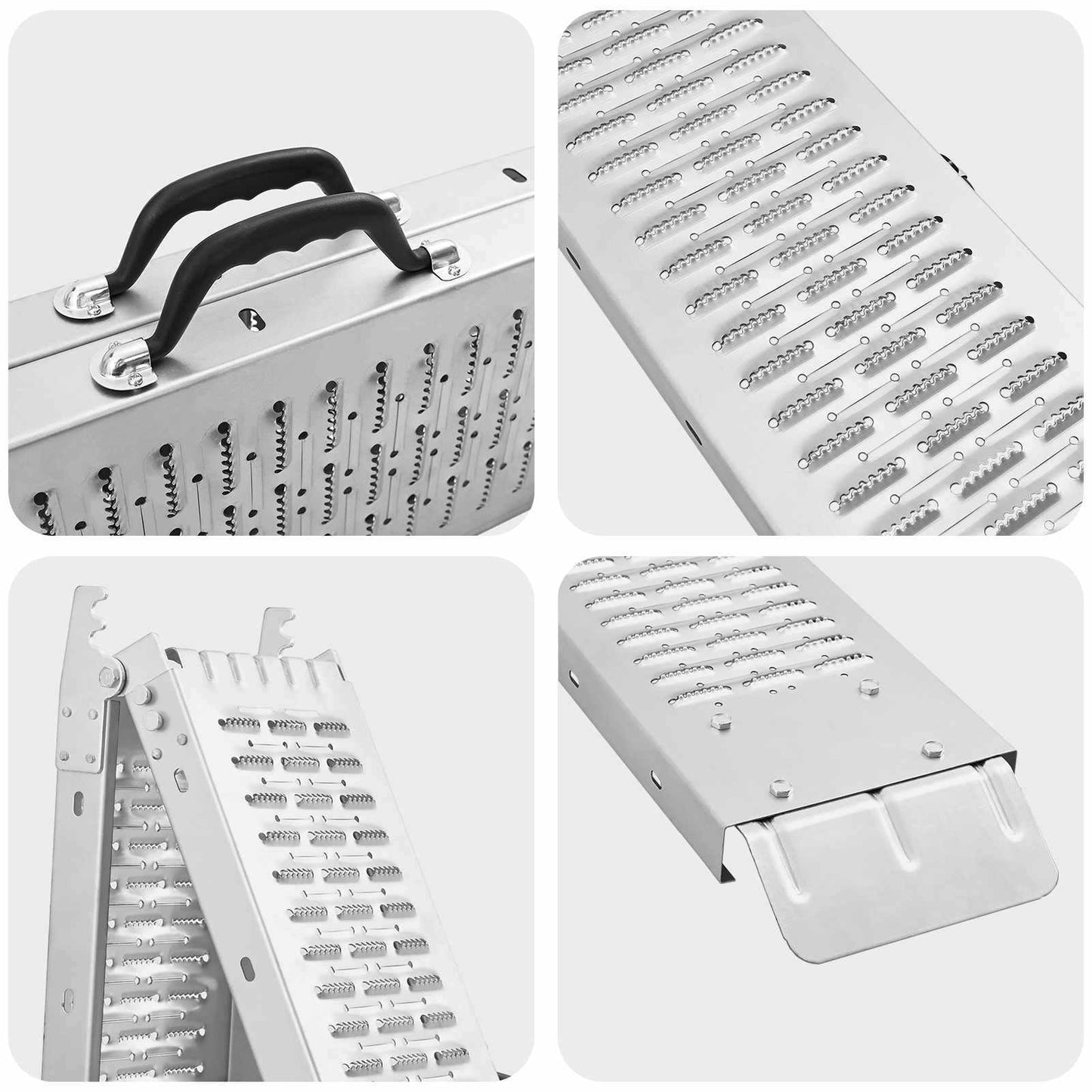 Foldable Ramp 200kg per ramp 2 pcs Silver 186 x 23 x 4.5 cm