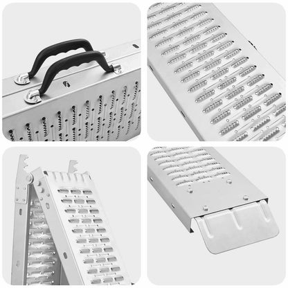 Foldable Ramp 200kg per ramp 2 pcs Silver 186 x 23 x 4.5 cm