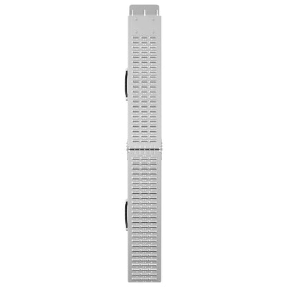 Foldable Ramp 200kg per ramp 2 pcs Silver 186 x 23 x 4.5 cm