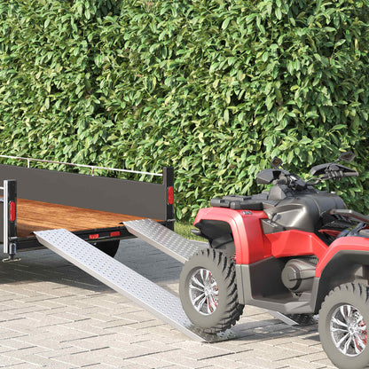 Loading Ramp 200 kg Silver 159 x 23 x 5 cm Galvanised Steel