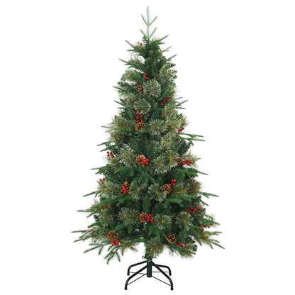 Artificial Hinged Christmas Tree Green 120 cm PVC, PE and Steel