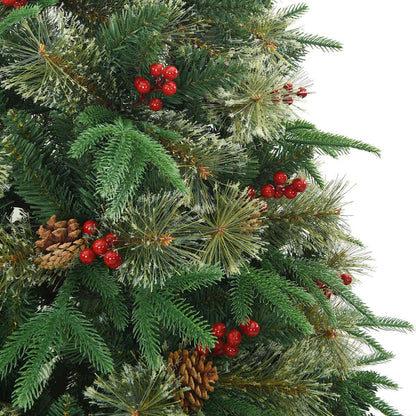 Artificial Hinged Christmas Tree Green 240 cm PVC, PE and Steel
