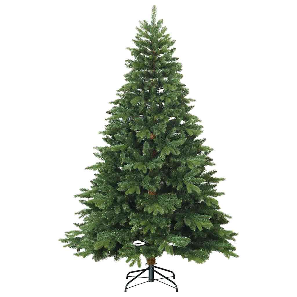 Artificial Hinged Christmas Tree Green 210 cm PVC, PE and steel