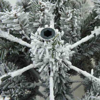 Artificial Hinged Christmas Tree Snow Flocked White 240 cm