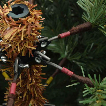 Artificial Hinged Christmas Tree Green 210 cm PVC, steel