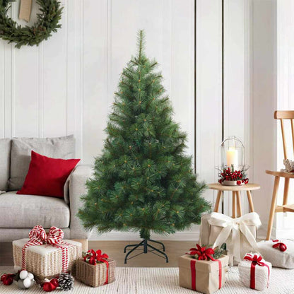 Artificial Hinged Christmas Tree Green 120 cm PVC, steel