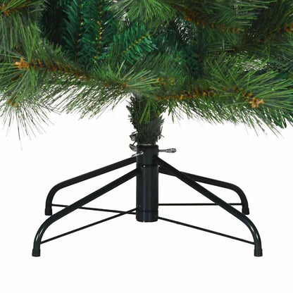 Artificial Hinged Christmas Tree Green 240 cm PVC, steel