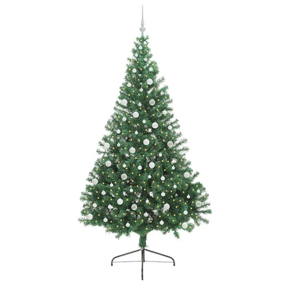 Artificial Pre-lit Christmas Tree Green 240 cm PVC
