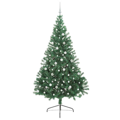Artificial Pre-lit Christmas Tree Green 240 cm PVC