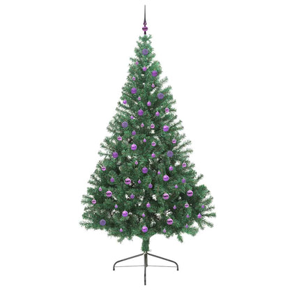 Artificial Pre-lit Christmas Tree Green 240 cm PVC
