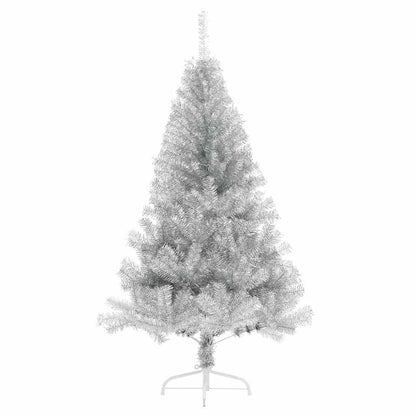 Artificial Pre-lit Christmas Tree Silver 180 cm PET