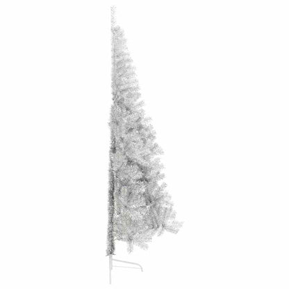 Artificial Pre-lit Christmas Tree Silver 240 cm PET