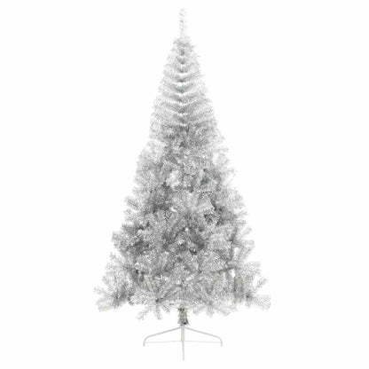 Artificial Pre-lit Christmas Tree Silver 240 cm PET