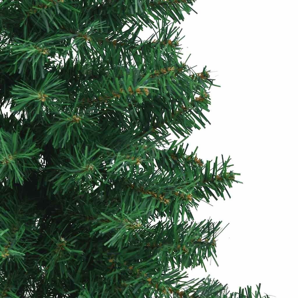 Corner Artificial Christmas Tree Green 150 cm PVC and Metal