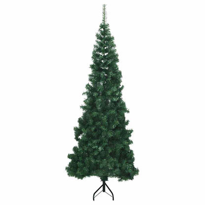 Corner Artificial Christmas Tree Green 180 cm PVC and Metal