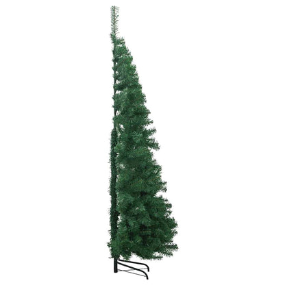Corner Artificial Christmas Tree Green 240 cm PVC and Metal