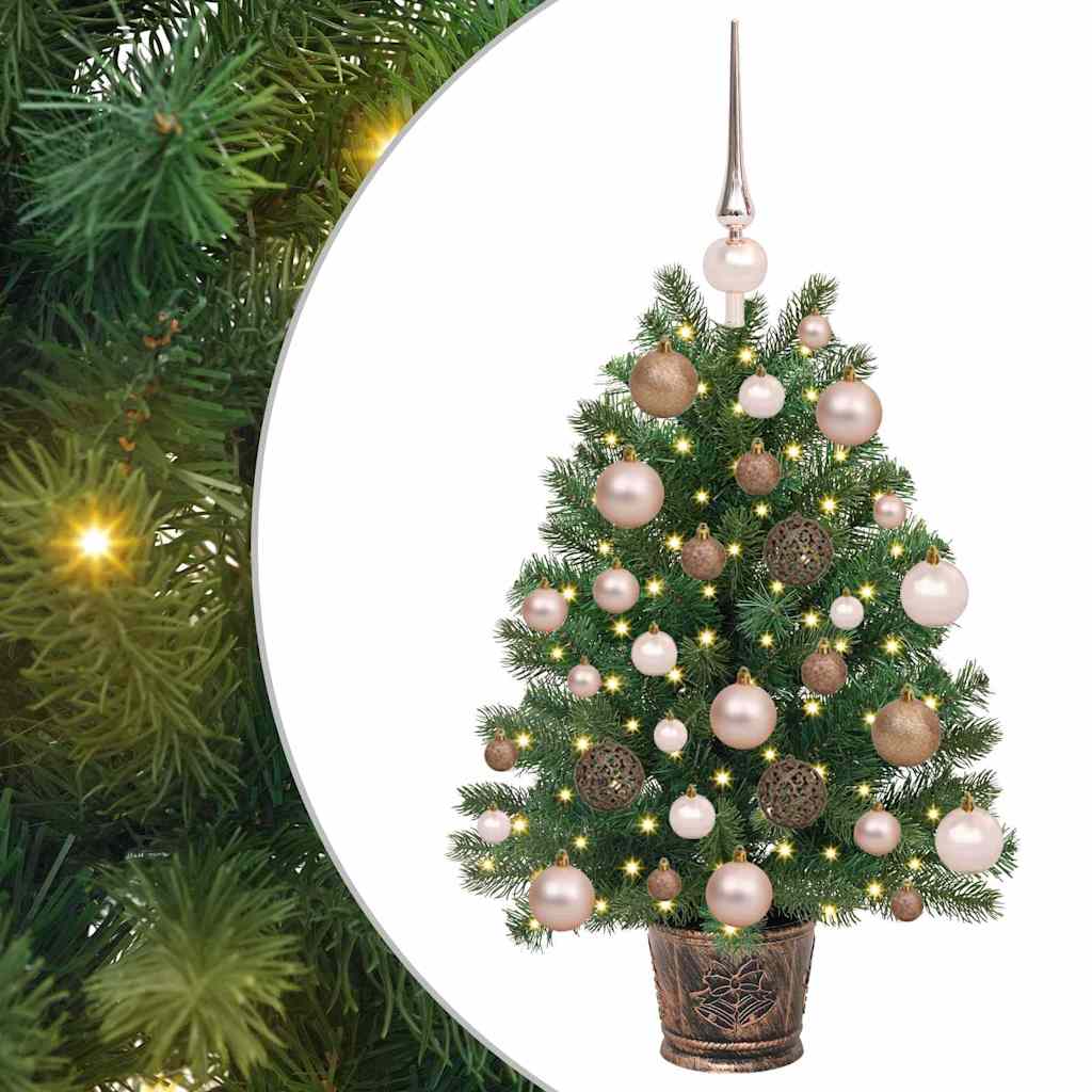 Artificial Christmas Tree with 150 LEDs Green 75 cm PE and PVC