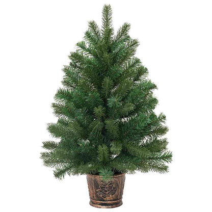 Artificial Christmas Tree with 150 LEDs Green 75 cm PE and PVC