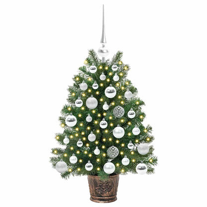 Artificial Christmas Tree with 150 LEDs Green 75 cm PE and PVC