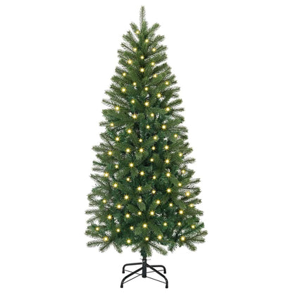 Artificial Christmas Tree with 150 LEDs Green 120 cm PE and PVC