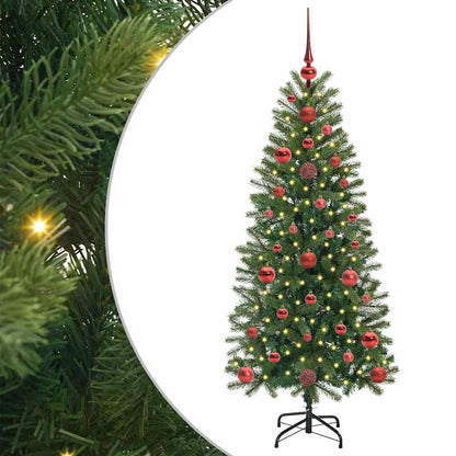 Artificial Christmas Tree with 150 LEDs Green 120 cm PE and PVC