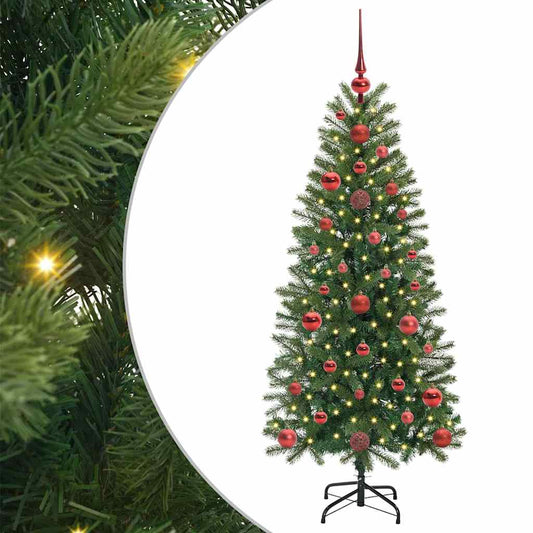 Artificial Christmas Tree with 150 LEDs Green 120 cm PE and PVC