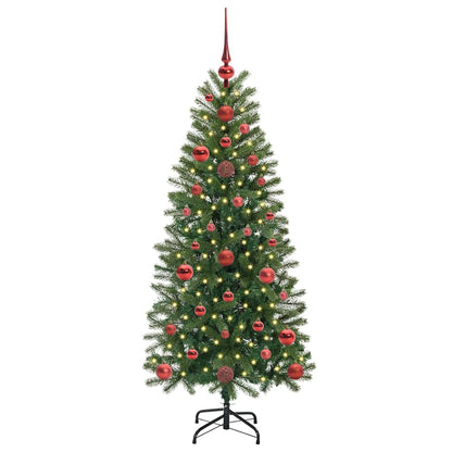 Artificial Christmas Tree with 150 LEDs Green 120 cm PE and PVC