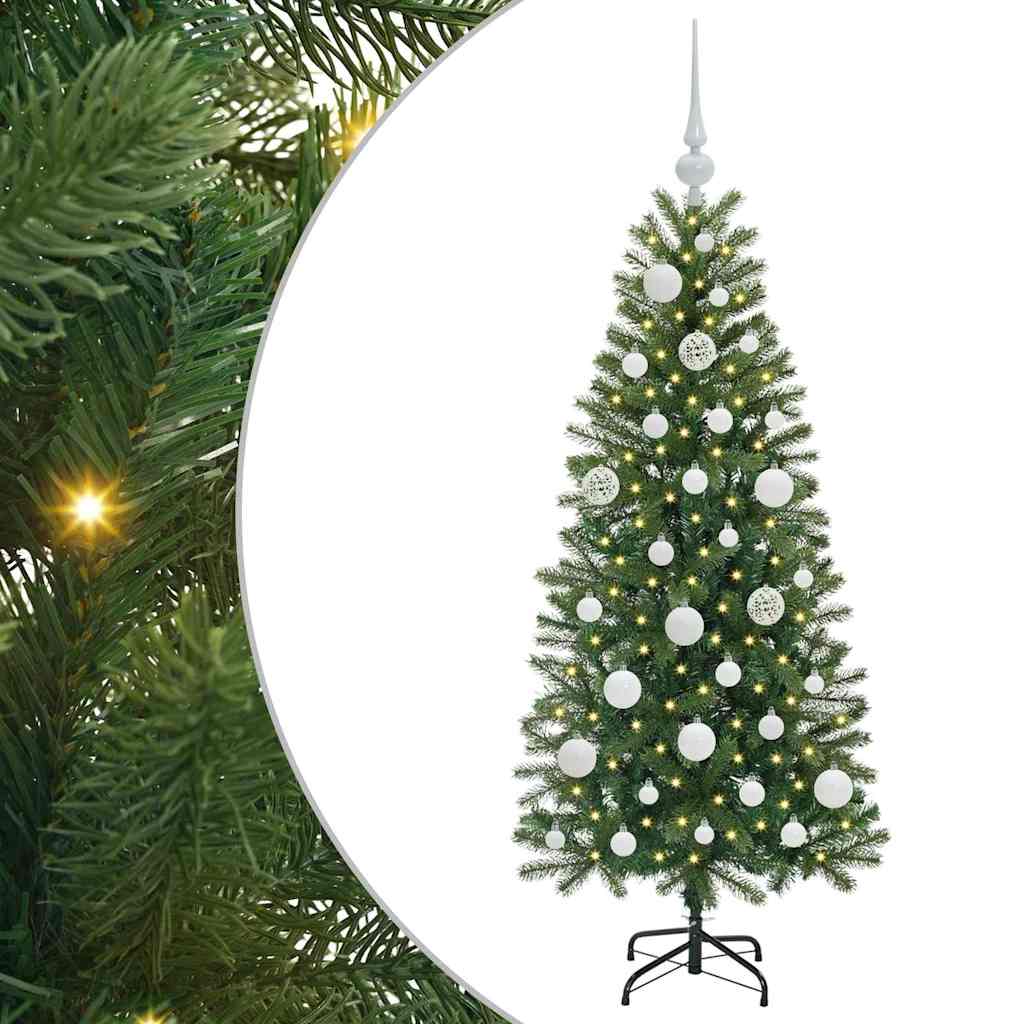 Artificial Christmas Tree with 150 LEDs Green 120 cm PE and PVC