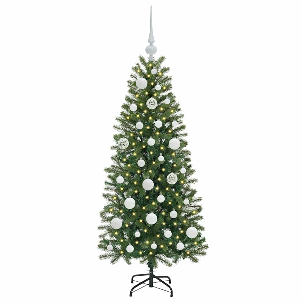 Artificial Christmas Tree with 150 LEDs Green 120 cm PE and PVC