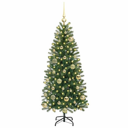 Artificial Christmas Tree with 150 LEDs Green 120 cm PE and PVC