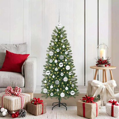 Artificial Christmas Tree with 150 LEDs Green 120 cm PE and PVC