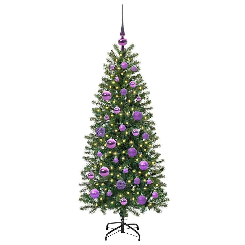 Artificial Christmas Tree with 150 LEDs Green 120 cm PE and PVC