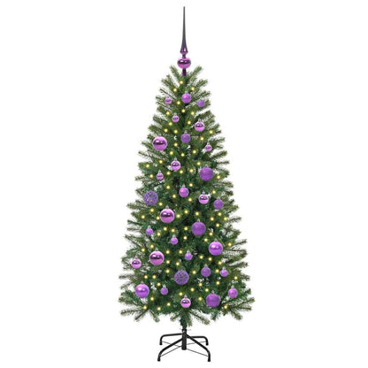 Artificial Christmas Tree with 150 LEDs Green 120 cm PE and PVC