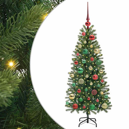 Artificial Christmas Tree with 150 LEDs Green 120 cm PE and PVC