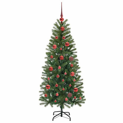 Artificial Christmas Tree with 150 LEDs Green 150 cm PE and PVC