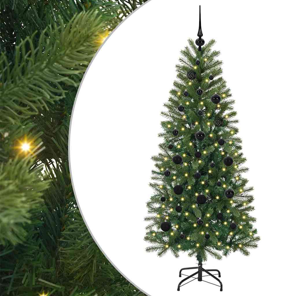 Artificial Christmas Tree with 150 LEDs Green 150 cm PE and PVC