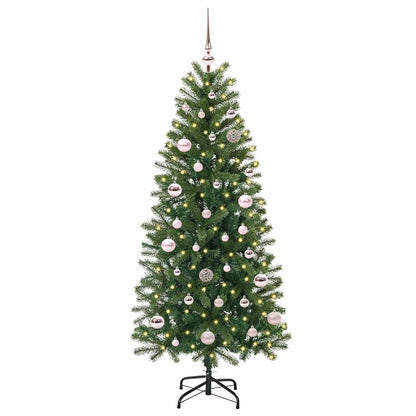 Artificial Christmas Tree with 150 LEDs Green 150 cm PE and PVC