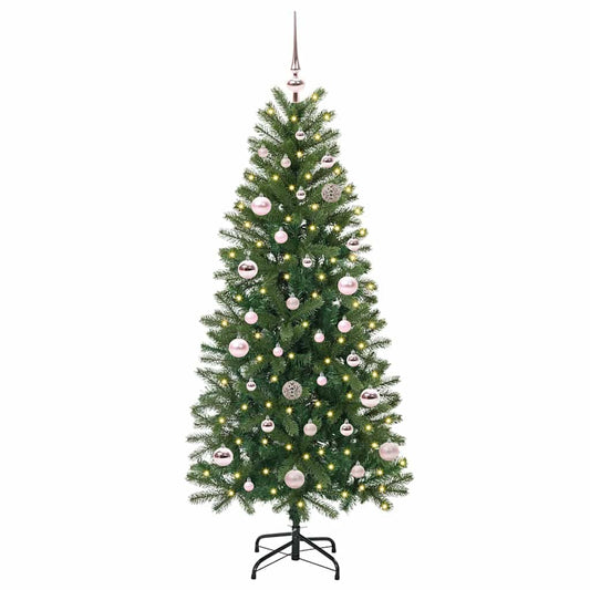 Artificial Christmas Tree with 150 LEDs Green 150 cm PE and PVC