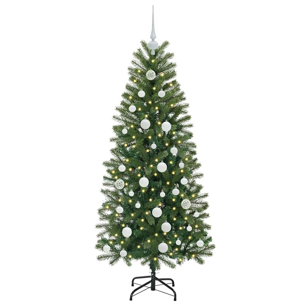 Artificial Christmas Tree with 150 LEDs Green 150 cm PE and PVC