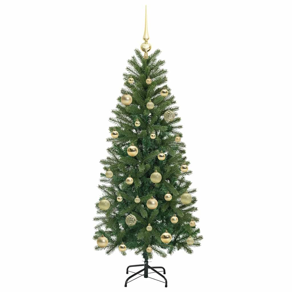 Artificial Christmas Tree with 150 LEDs Green 150 cm PE and PVC