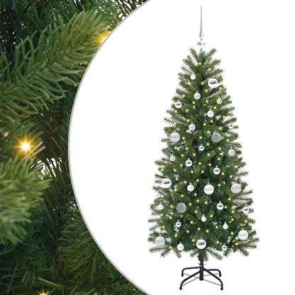 Artificial Christmas Tree with 150 LEDs Green 150 cm PE and PVC