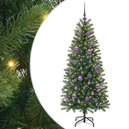 Artificial Christmas Tree with 150 LEDs Green 150 cm PE and PVC