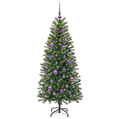 Artificial Christmas Tree with 150 LEDs Green 150 cm PE and PVC