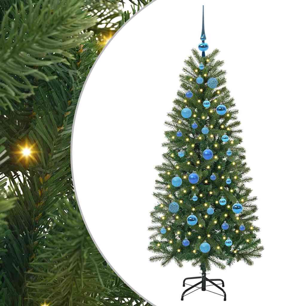 Artificial Christmas Tree with 150 LEDs Green 150 cm PE and PVC