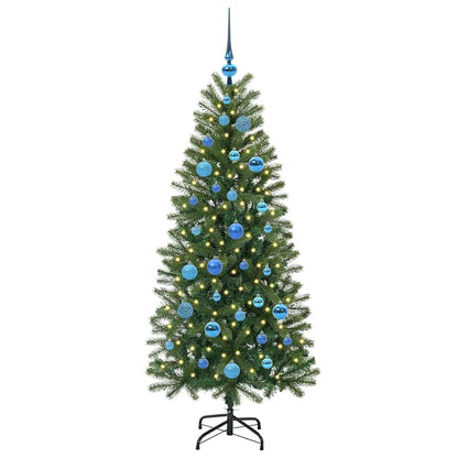 Artificial Christmas Tree with 150 LEDs Green 150 cm PE and PVC