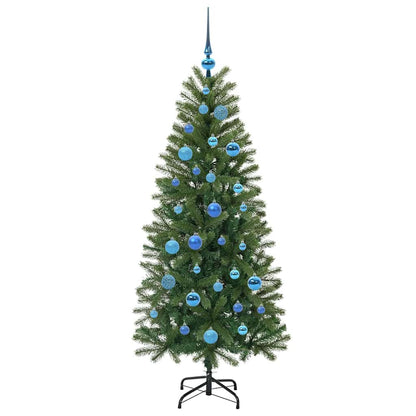 Artificial Christmas Tree with 150 LEDs Green 150 cm PE and PVC