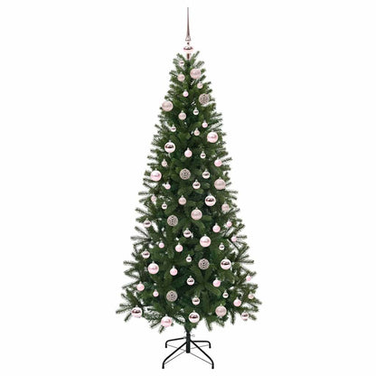 Artificial Christmas Tree with 300 LEDs Green 180 cm PE and PVC