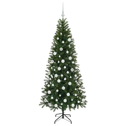 Artificial Christmas Tree with 300 LEDs Green 180 cm PE and PVC