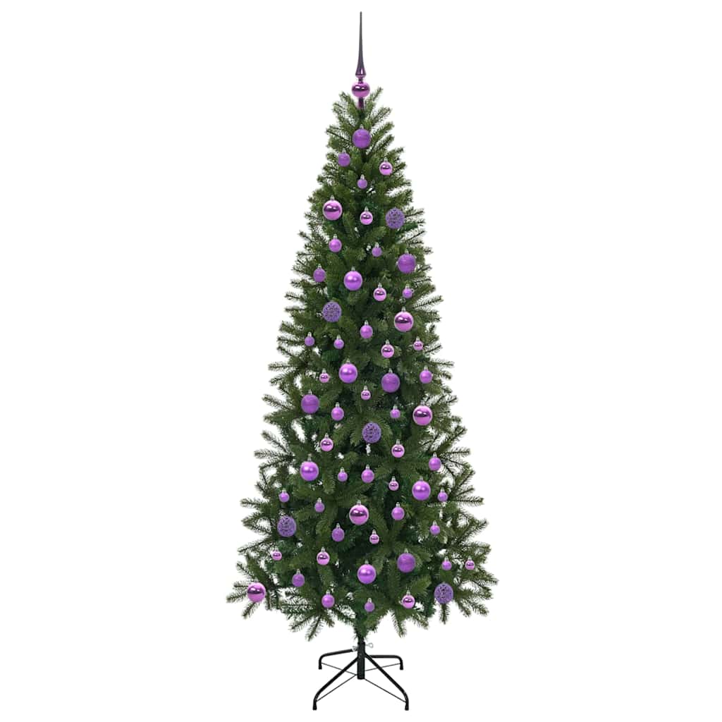 Artificial Christmas Tree with 300 LEDs Green 180 cm PE and PVC
