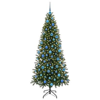 Artificial Christmas Tree with 300 LEDs Green 180 cm PE and PVC